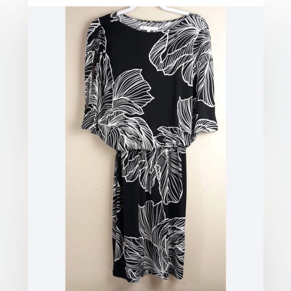 Heidi weisel black and white dress size 4